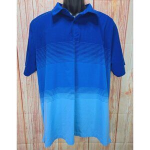 Under Armour Mens HeatGear Blue Gradient Polo XL